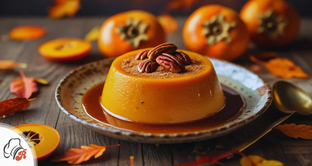 Persimmons in a baked dish