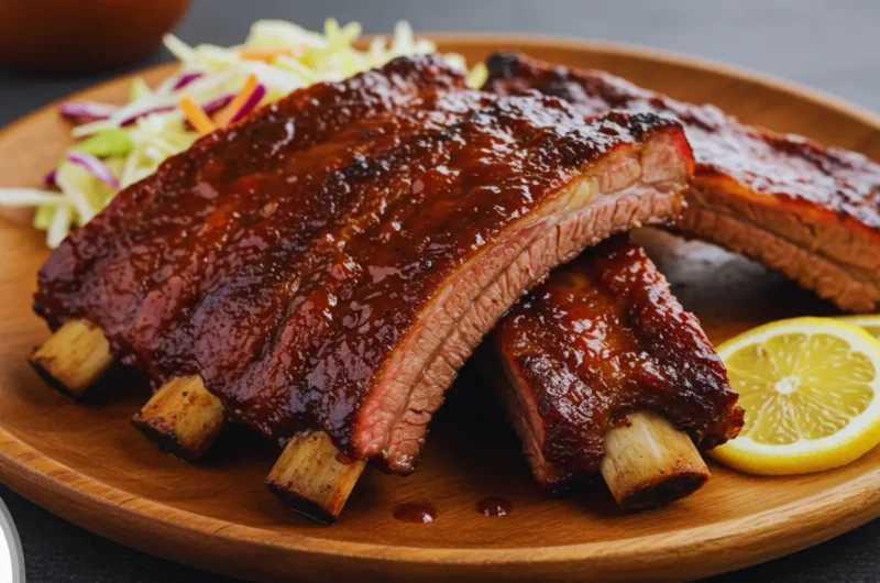 Smoked Beef Riblets Recipe with BBQ Glaze