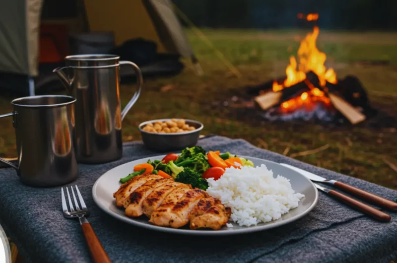 Easy One-Pan Camping Chicken and Rice Recipe