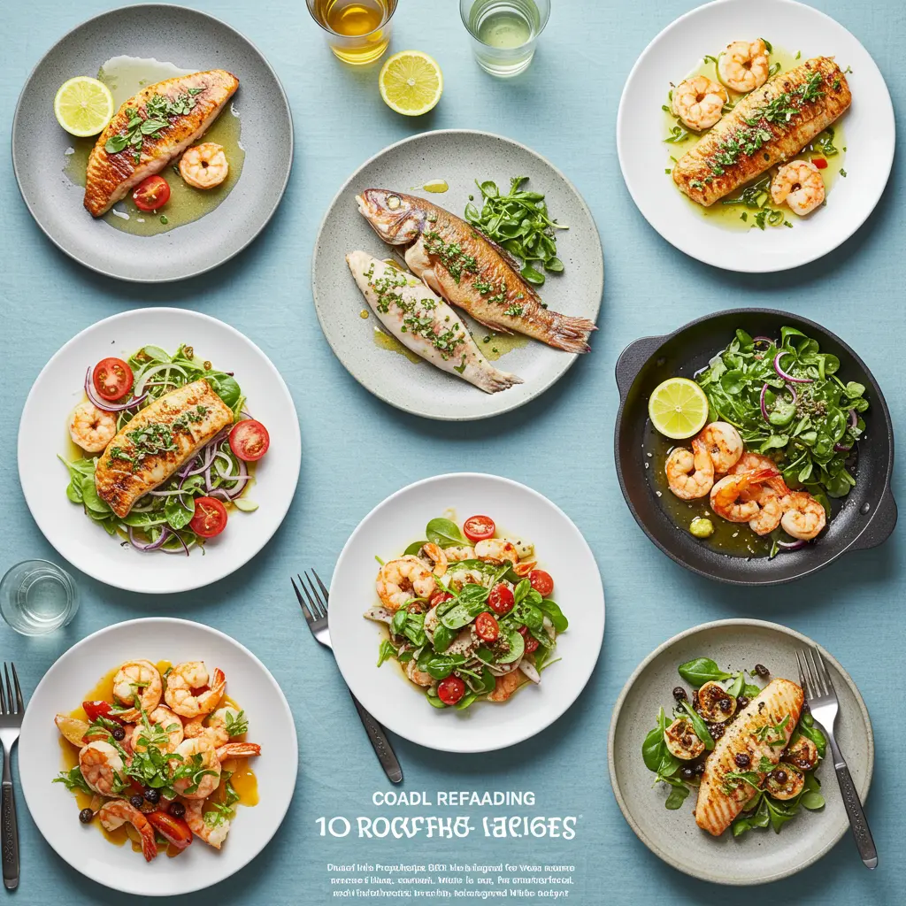 A variety of recipes for rockfish dishes including baked, fried, and taco-style recipes.