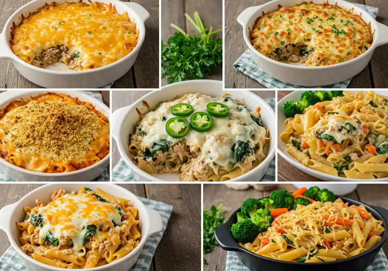5 Amazing Cheesy Tuna Casserole with Cream of Mushroom Soup