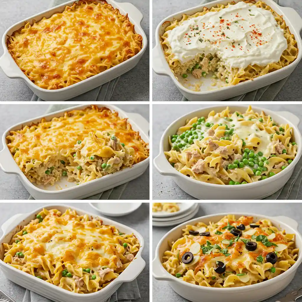 Cheesy Tuna Casserole with Egg Noodles: 5 Easy Recipes