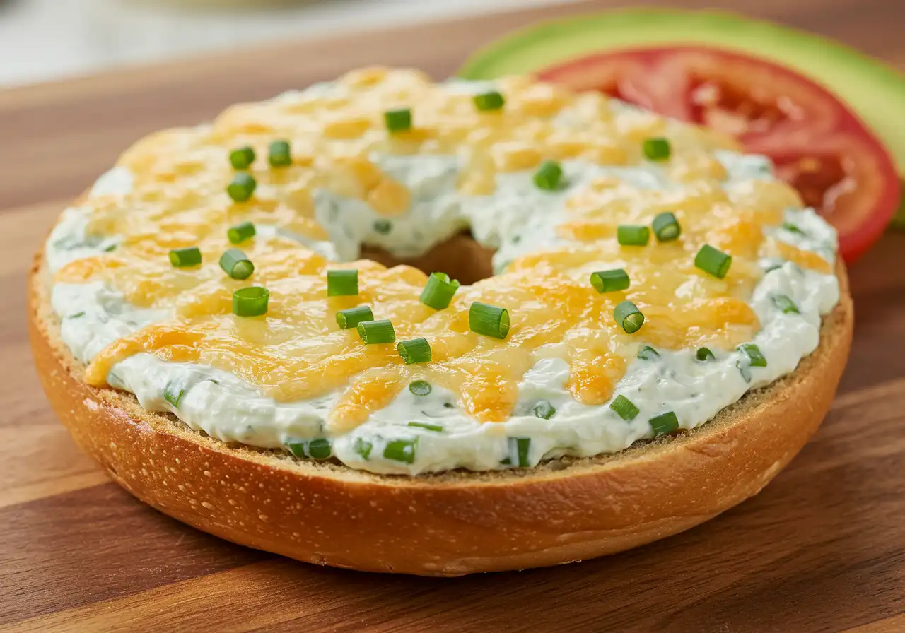 Cheese and Chive Bagel in 5 Easy Steps