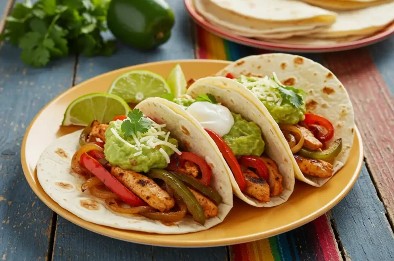 Grilled Chicken Fajita Tacos Recipe
