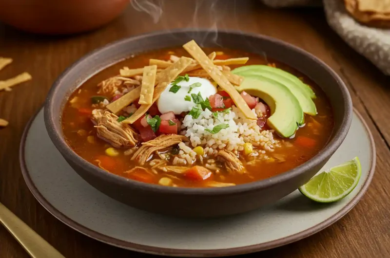 How to Make Mexican Chicken Soup with Rice
