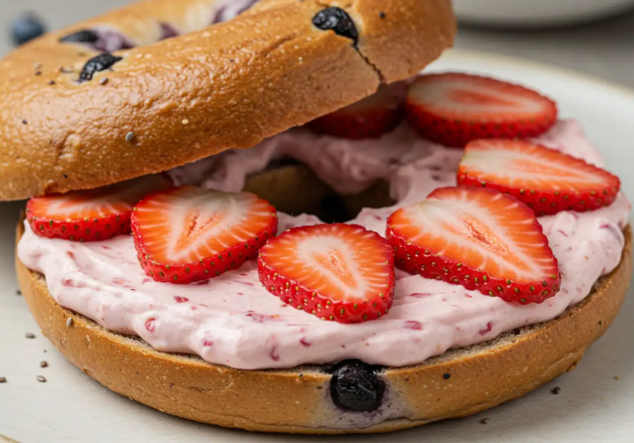 Blueberry Bagel with Strawberry Cream Cheese: 3 Easy Recipes
