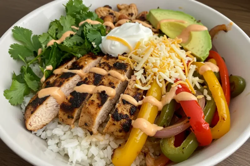 Easy Chicken Fajita Bowls Recipe