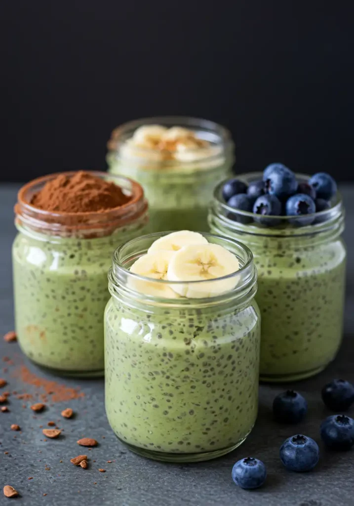 Tasty variations of the Avocado Chia Pudding Recipe to customize flavors like chocolate, banana, or coconut.