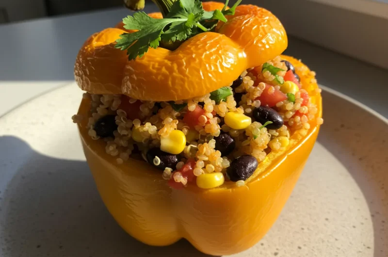 Aji Amarillo Quinoa Stuffed Peppers