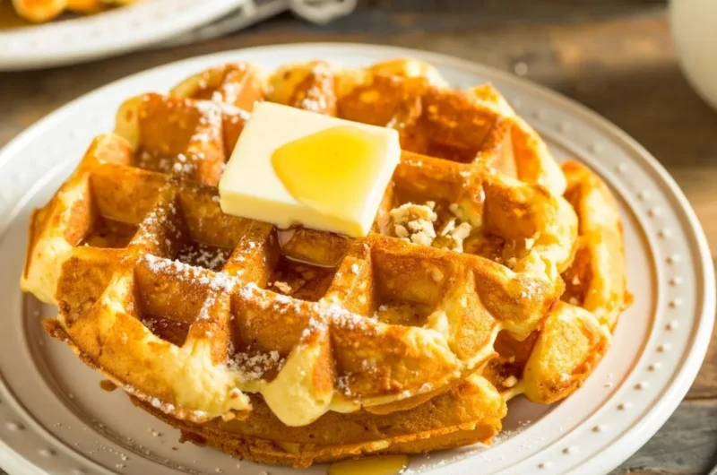 Crispy & Fluffy French Toast Waffle Hybrid