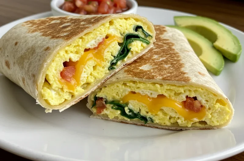 Easy Breakfast in an Egg Wrap Recipe