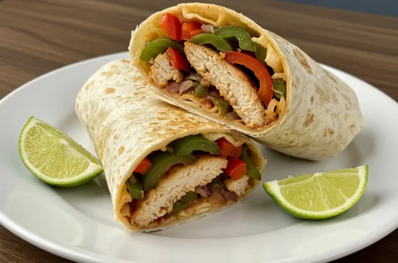 Easy Chicken Fajita Wraps Recipe for Dinner