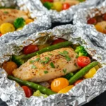 Collection of six simple and flavorful foil packet recipes for oven cooking.