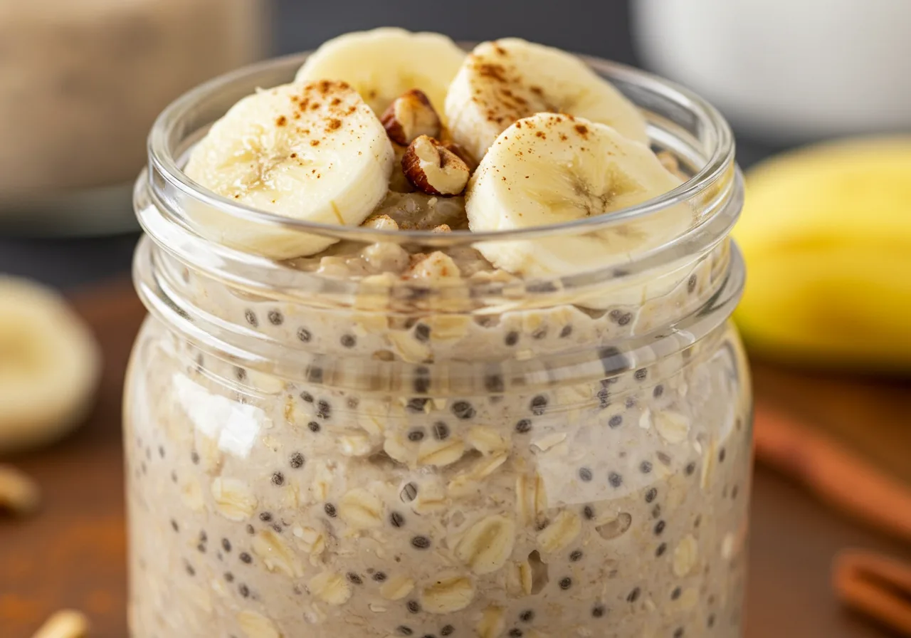 Low-Calorie Banana Overnight Oats: 4 Easy Recipes