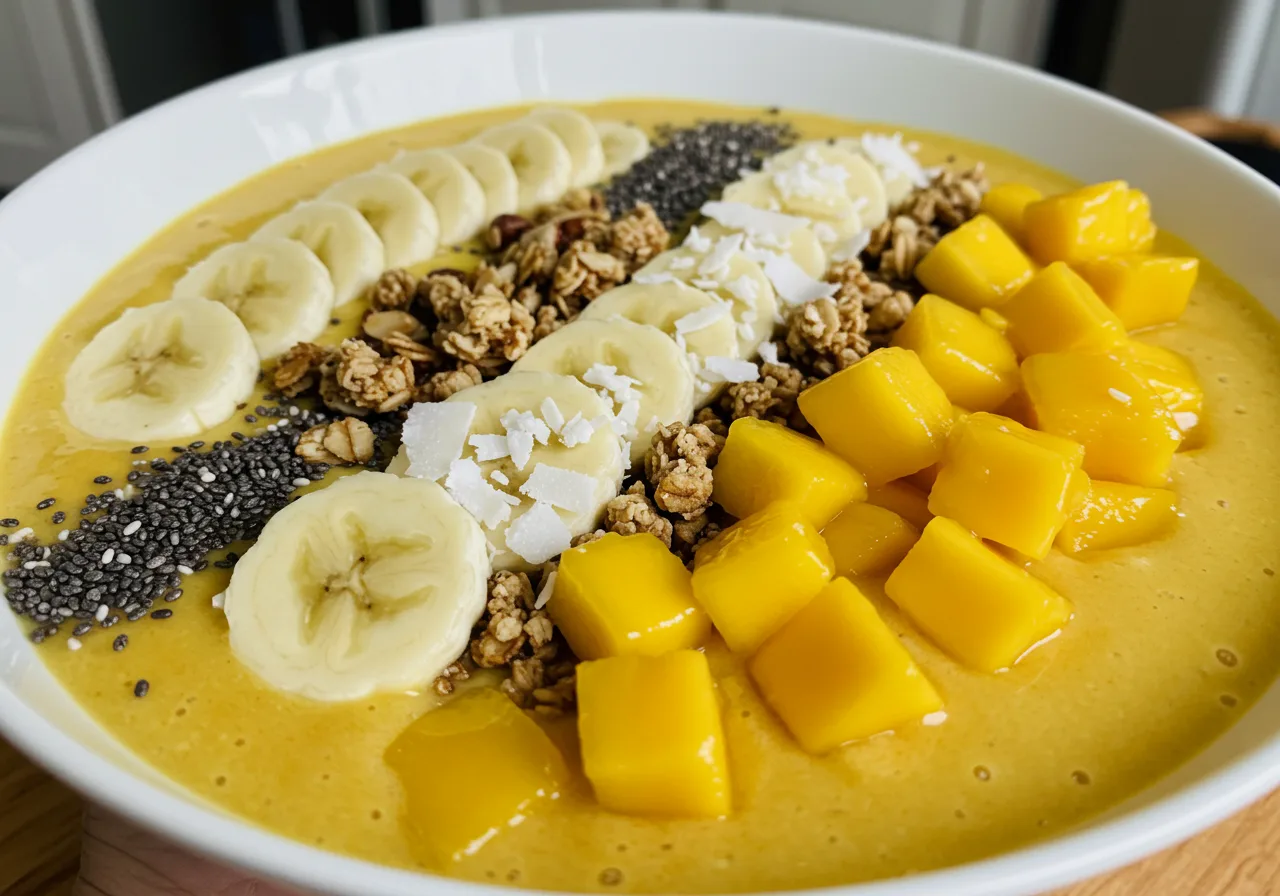 Tropical Banana Mango Smoothie Bowl – 3 Easy Recipes