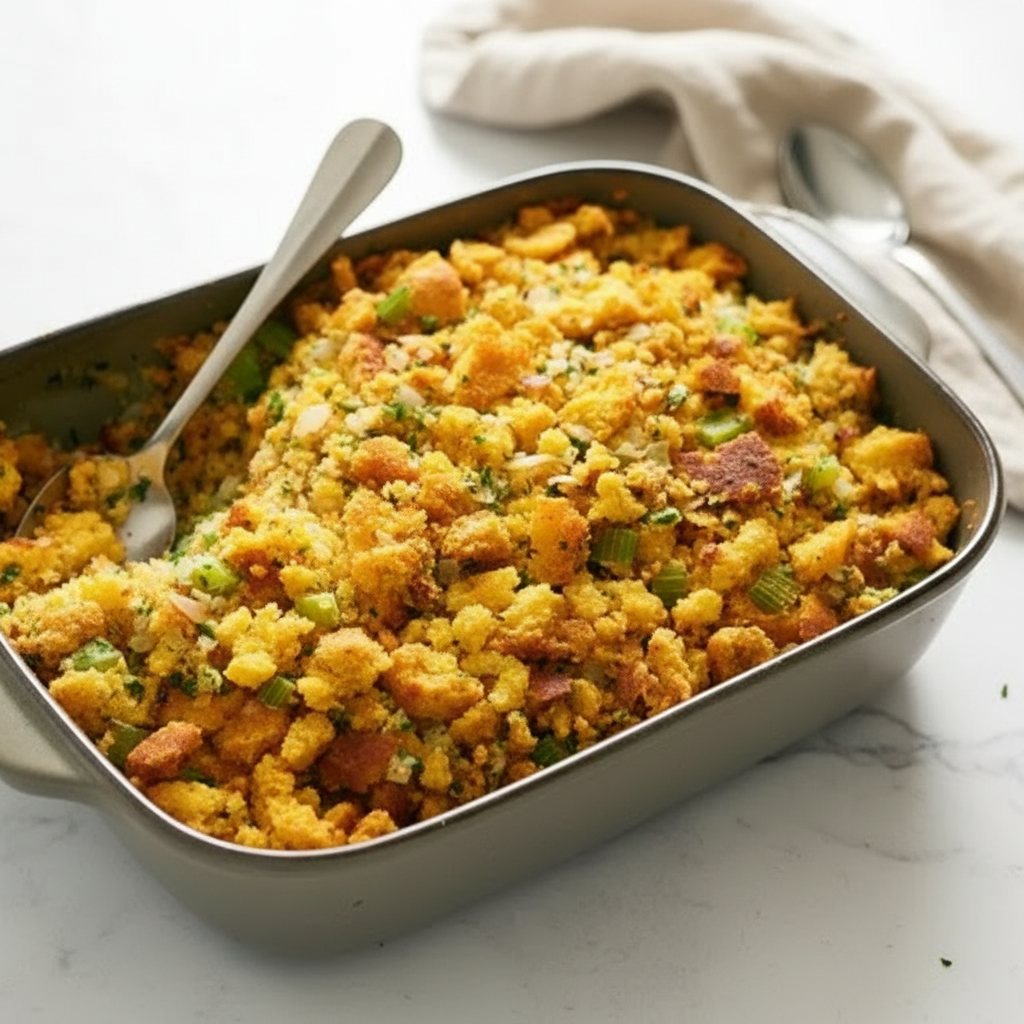 Best Cornbread Stuffing Casserole Recipe