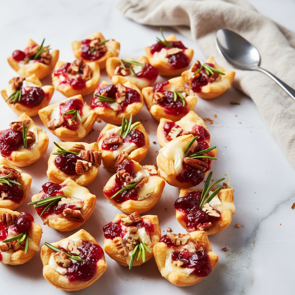 Cranberry Brie Bites: Thanksgiving Appetizer