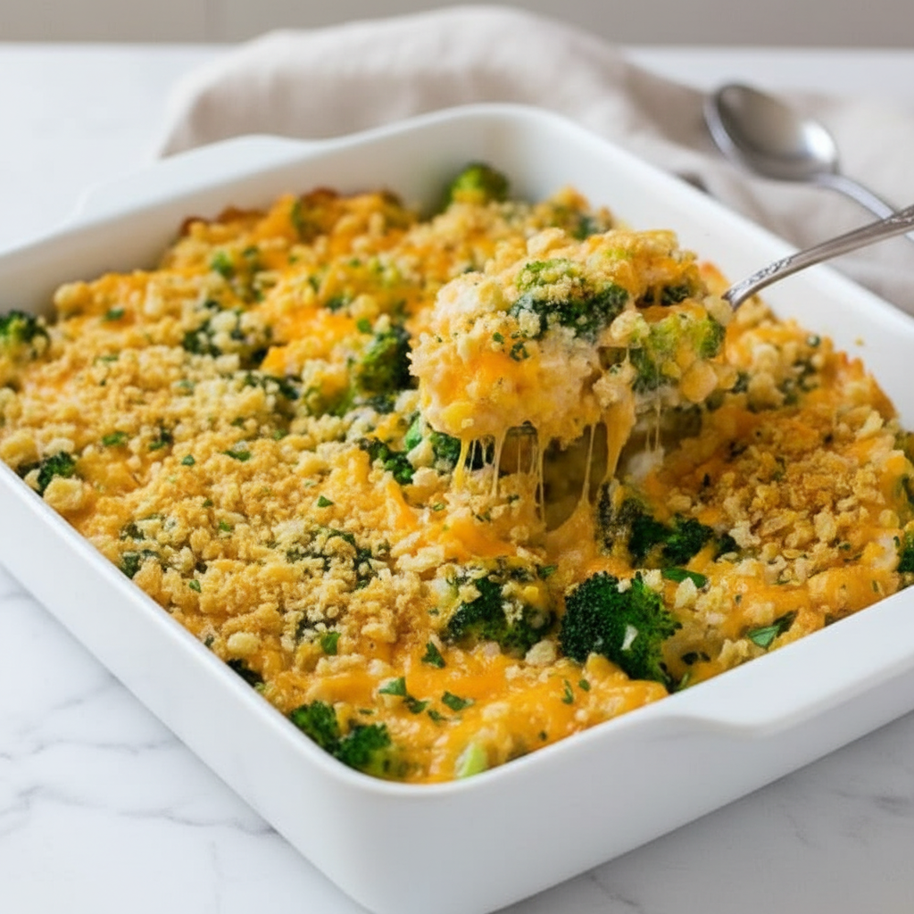 Classic Cheesy Broccoli Casserole