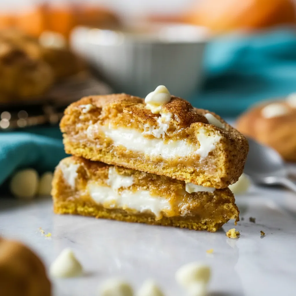 Creamy Pumpkin Cheesecake Stuffed Cookies Recipe