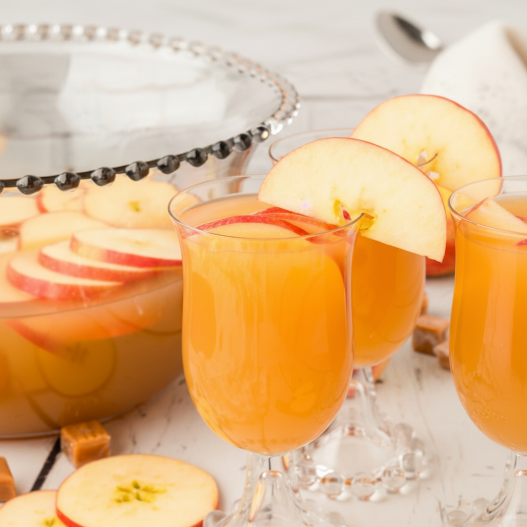 Easy Caramel Apple Harvest Punch (Non Alcoholic)