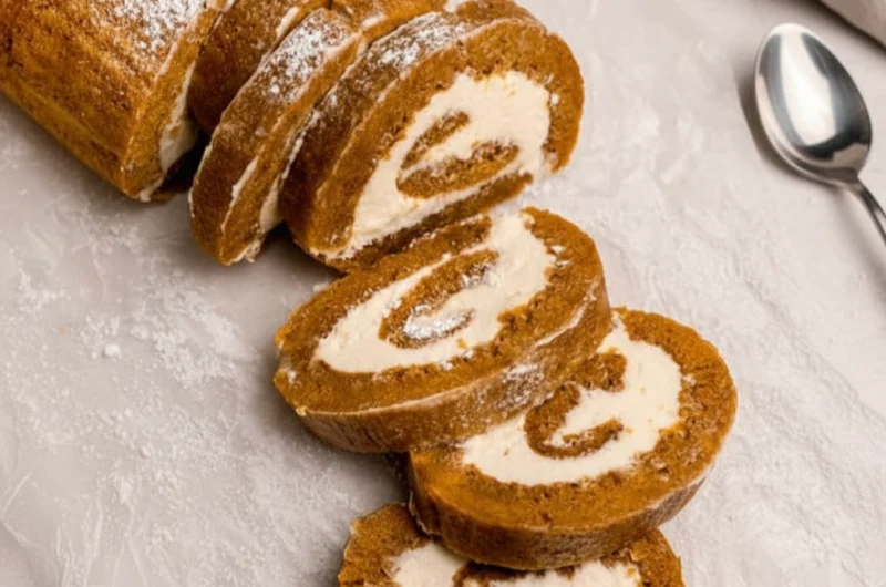 Easy Classic Pumpkin Roll with Cream Cheese Filling