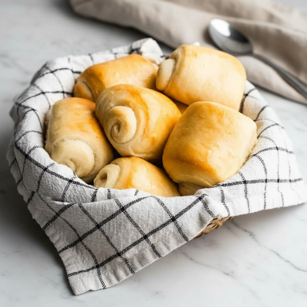 Easy Homemade Fluffy Dinner Rolls