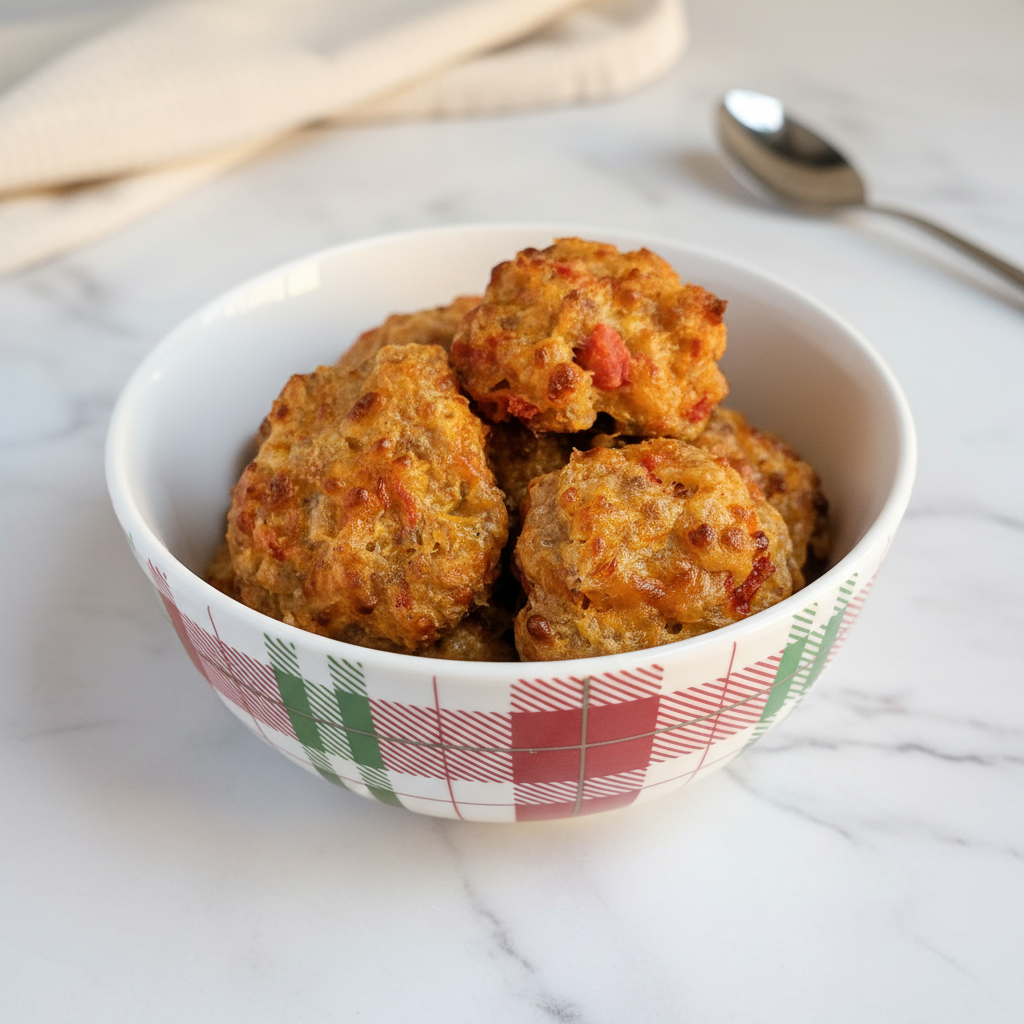 Easy Rotel Cream Cheese Sausage Balls for Parties