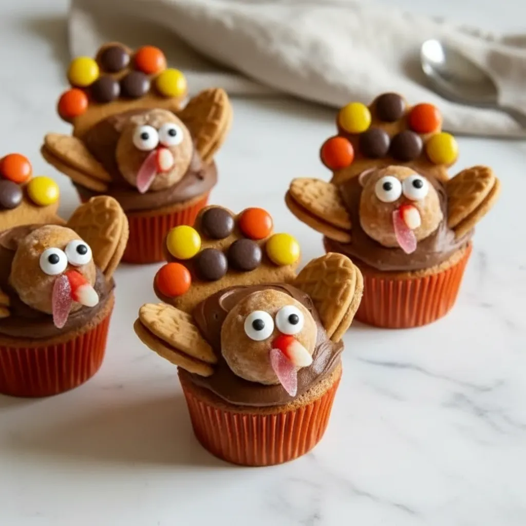 Fun & Unique Thanksgiving Desserts: Adorable Turkey Cupcake Recipe