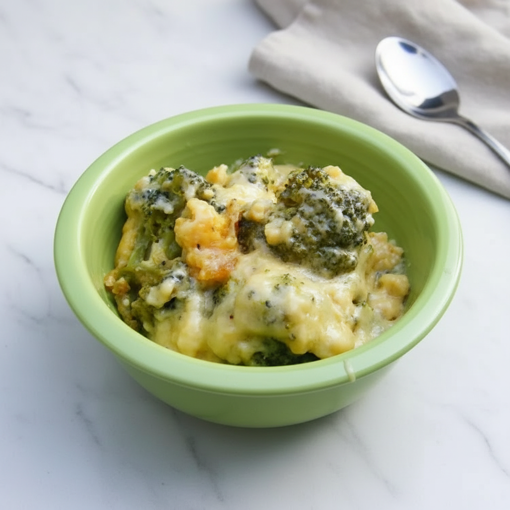 Healthy Baked Broccoli Cheese Casserole