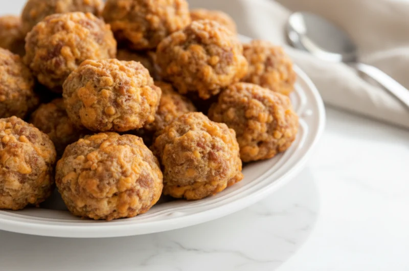 Homemade Cream Cheese Sausage Balls Without Bisquick