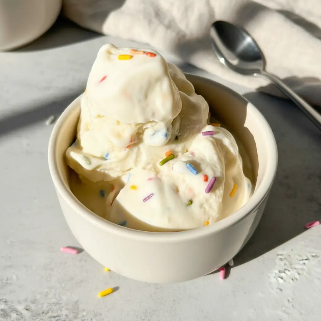 Ninja Creami Vanilla Ice Cream with Pudding