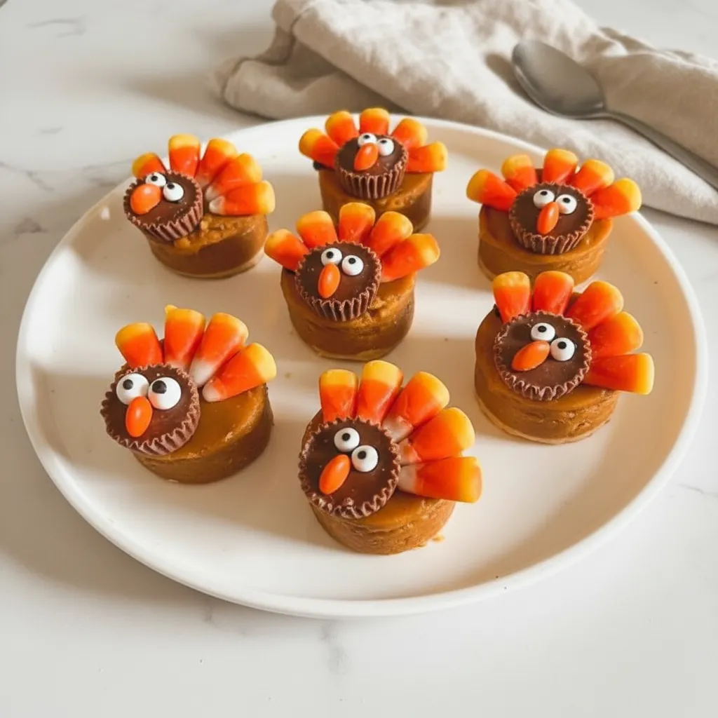 Simple Thanksgiving Baking: Easy No-Bake Pumpkin Pie Turkeys for Kids