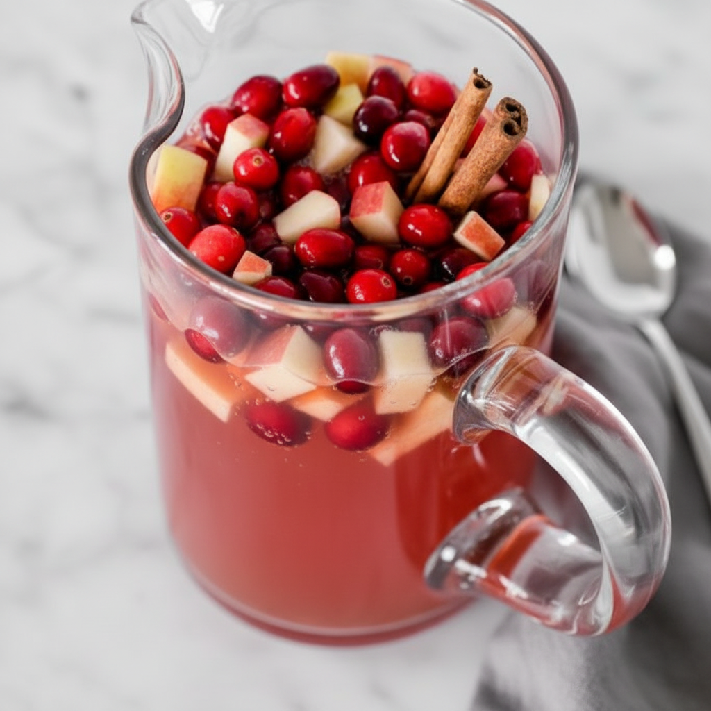 Sparkling Cranberry Apple Cider Punch