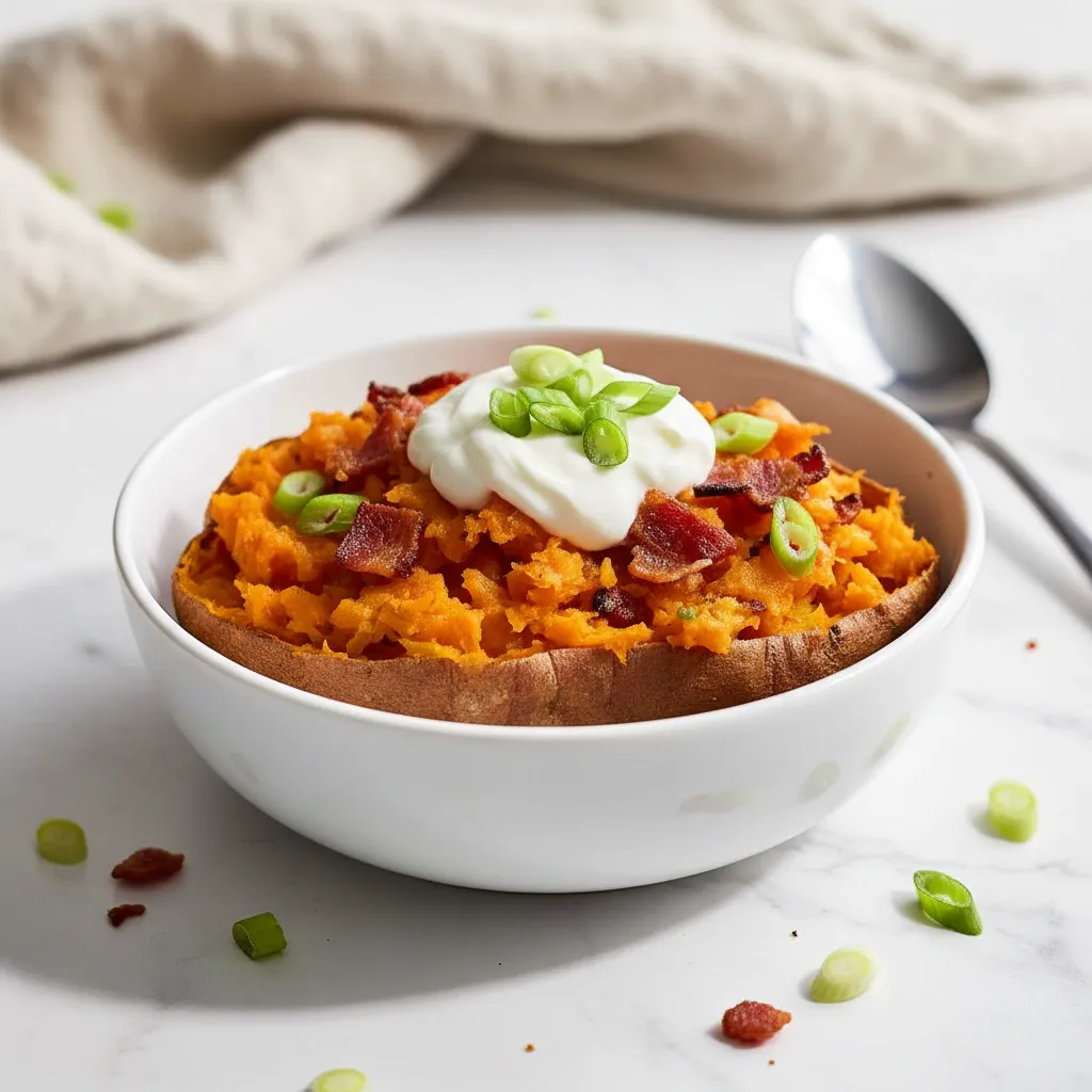 The Best Healthy Loaded Sweet Potato for a Quick Weeknight Dinner