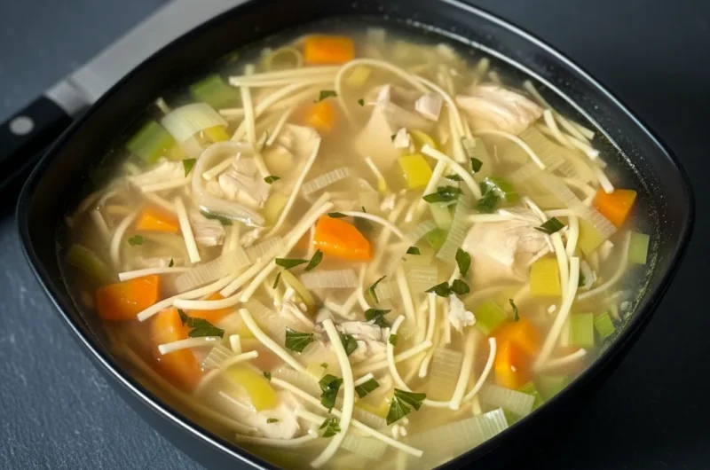 Classic Chicken Noodle Soup Homemade from Scratch