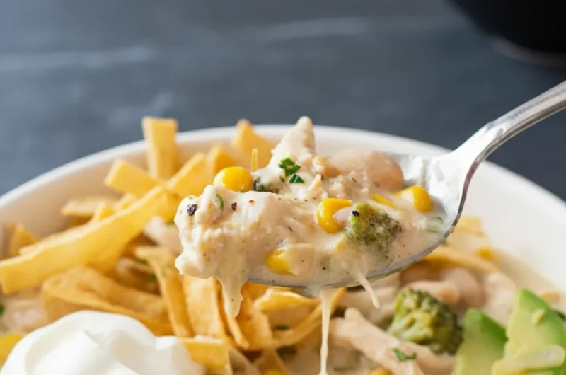 Easy Creamy White Bean Chicken Chili