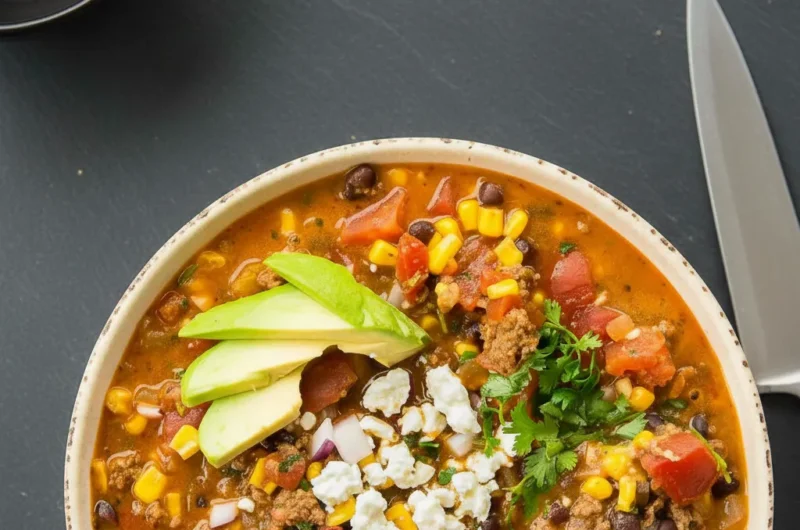 Healthy Turkey Taco Soup Recipe Stove Top