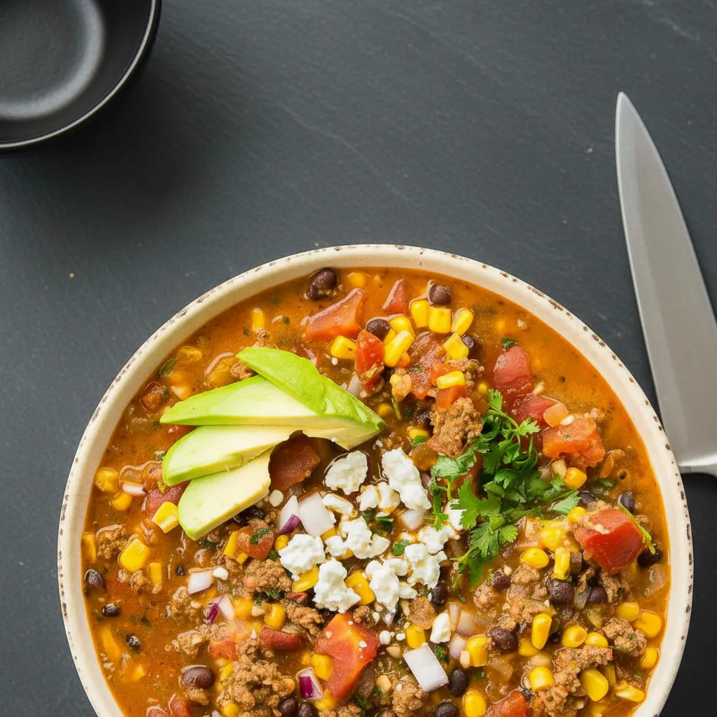 Healthy Turkey Taco Soup Recipe Stove Top